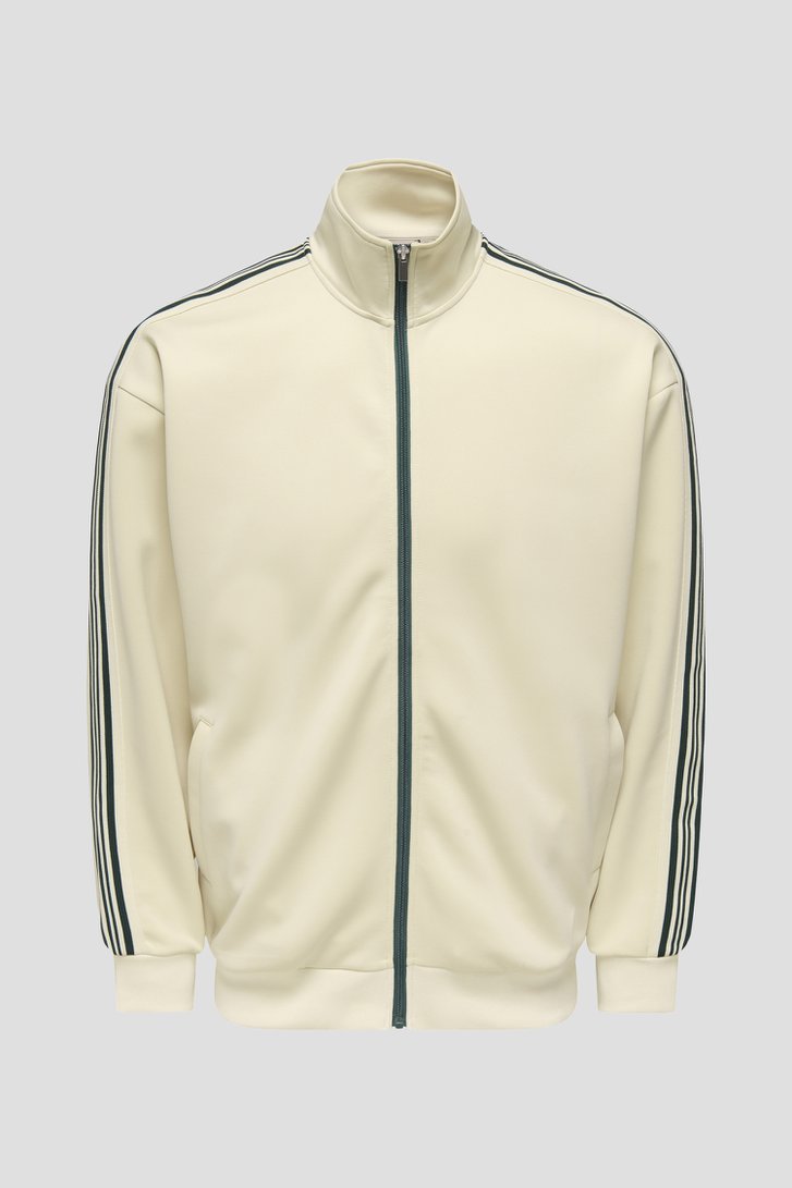 Photo produit 1 de Veste beige clair à rayures vertes de Only & Sons pour Hommes