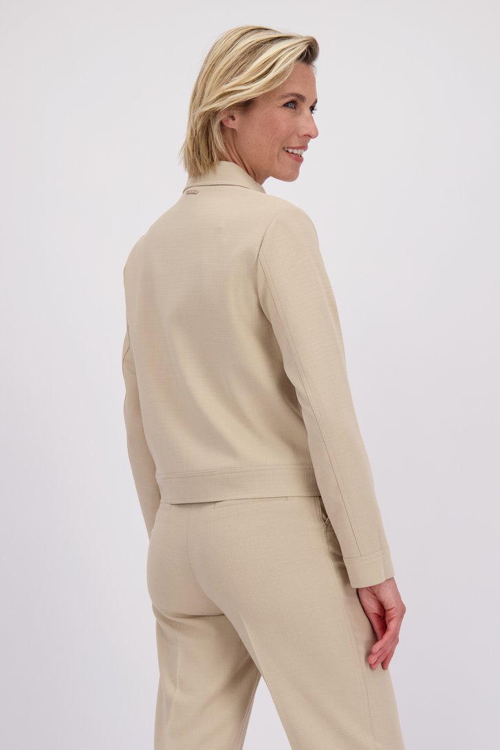 Le dos de Veste beige de Claude Arielle pour Femmes