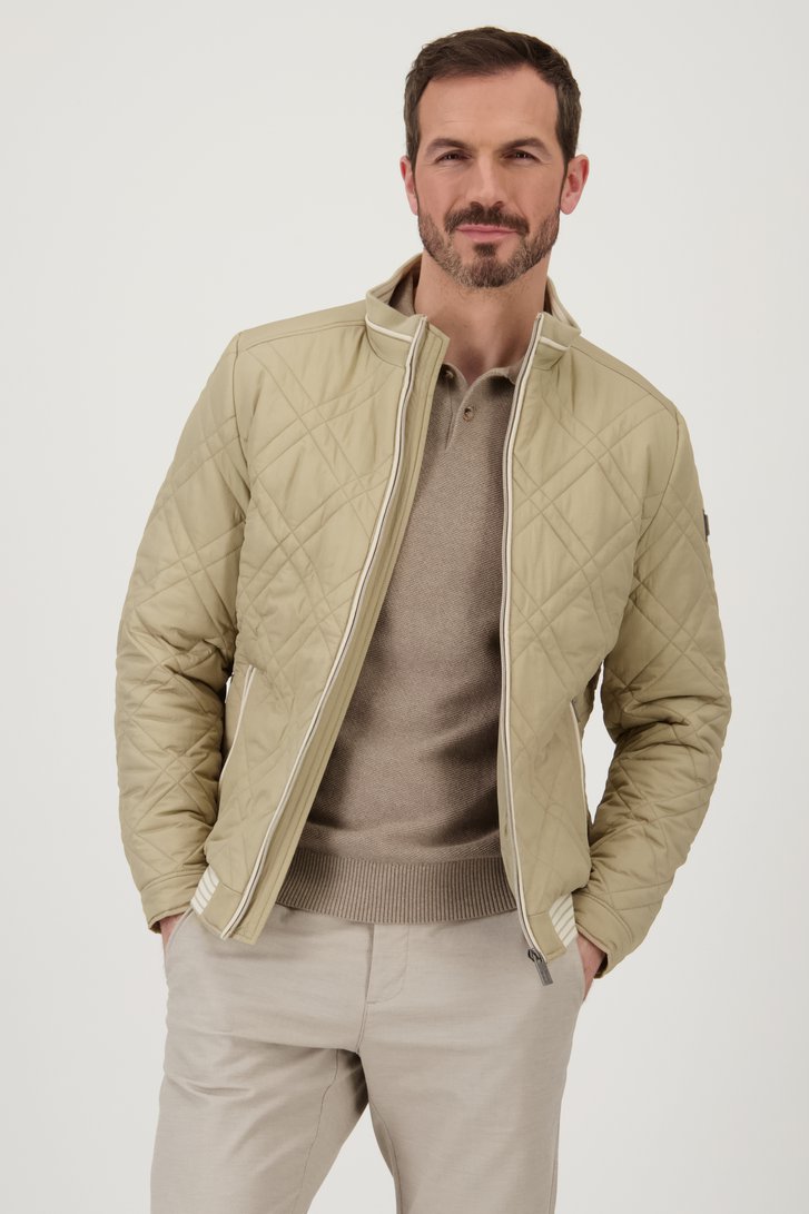 Veste beige légère matelassée - Déperlant de Upper East pour Hommes