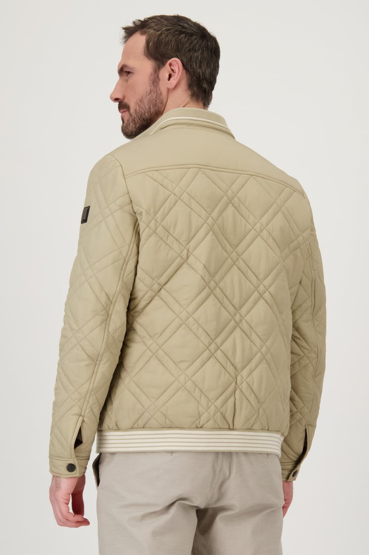 Veste beige légère matelassée - Déperlant de Upper East pour Hommes