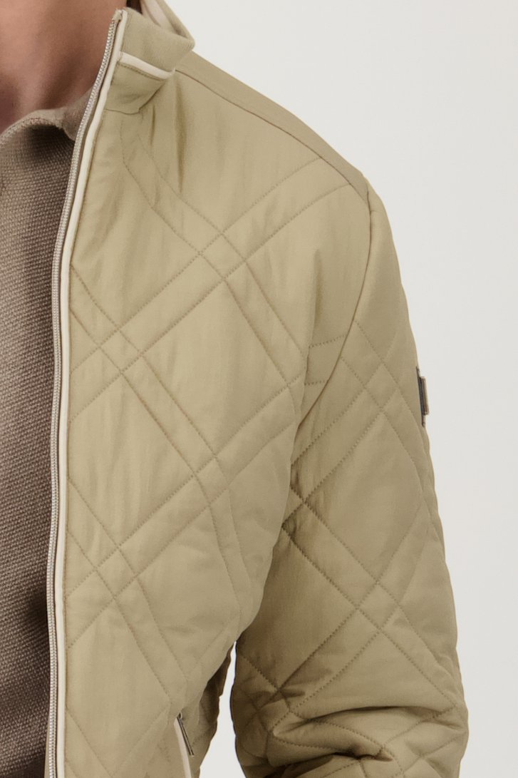 Veste beige légère matelassée - Déperlant de Upper East pour Hommes