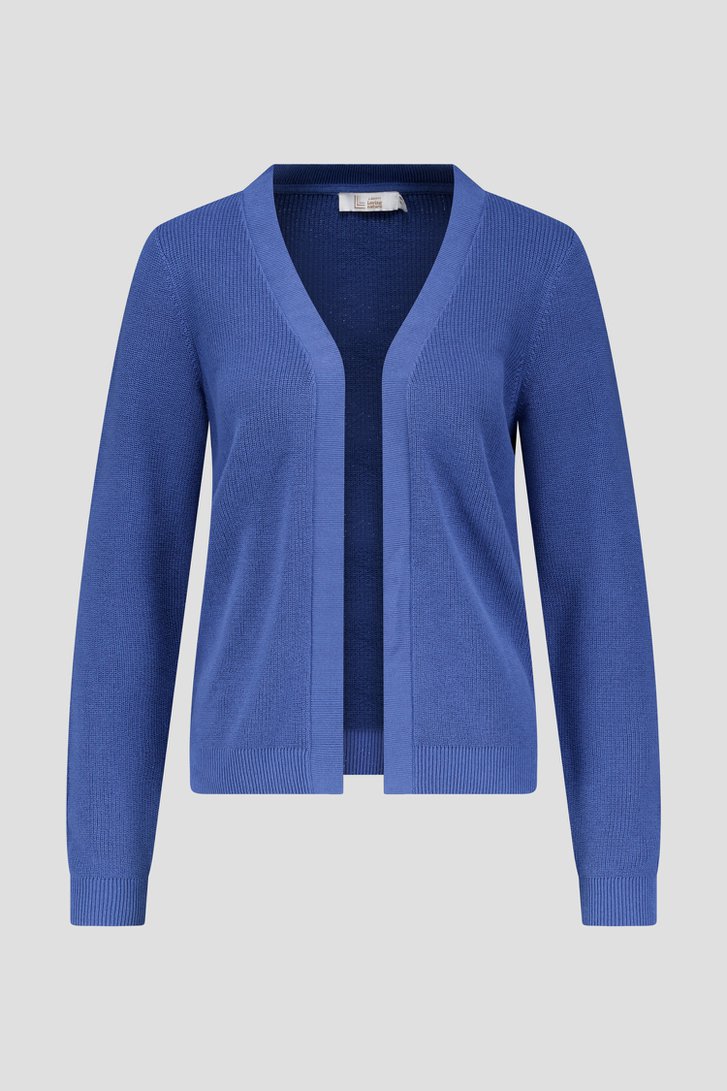 Veste bleu côtelé sans boutons de Liberty Loving nature pour Femmes