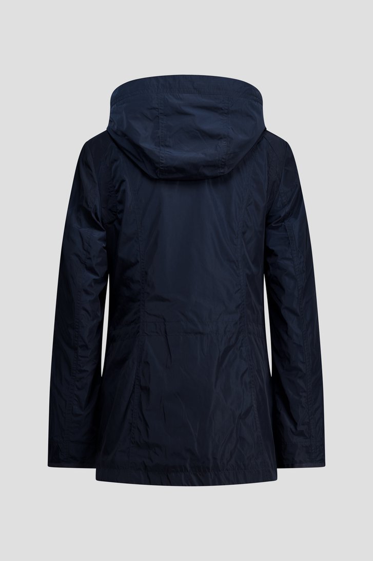 Photo produit 2 de Veste bleu foncé avec capuche amovible de Barbara Lebek pour Femmes
