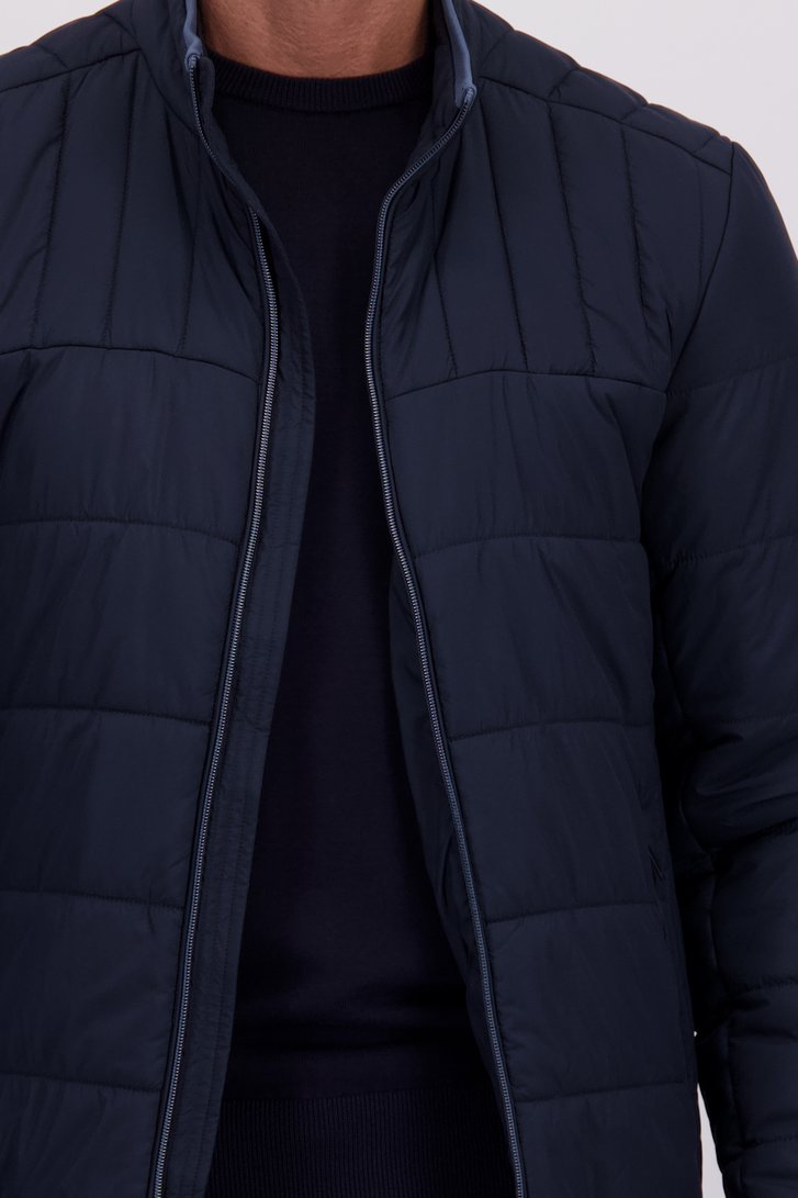 Détail de Veste bleu foncé légèrement matelassée de Dansaert Blue pour Hommes