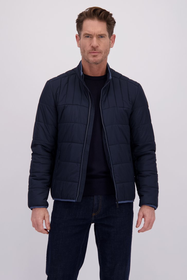 Le devant de Veste bleu foncé légèrement matelassée de Dansaert Blue pour Hommes