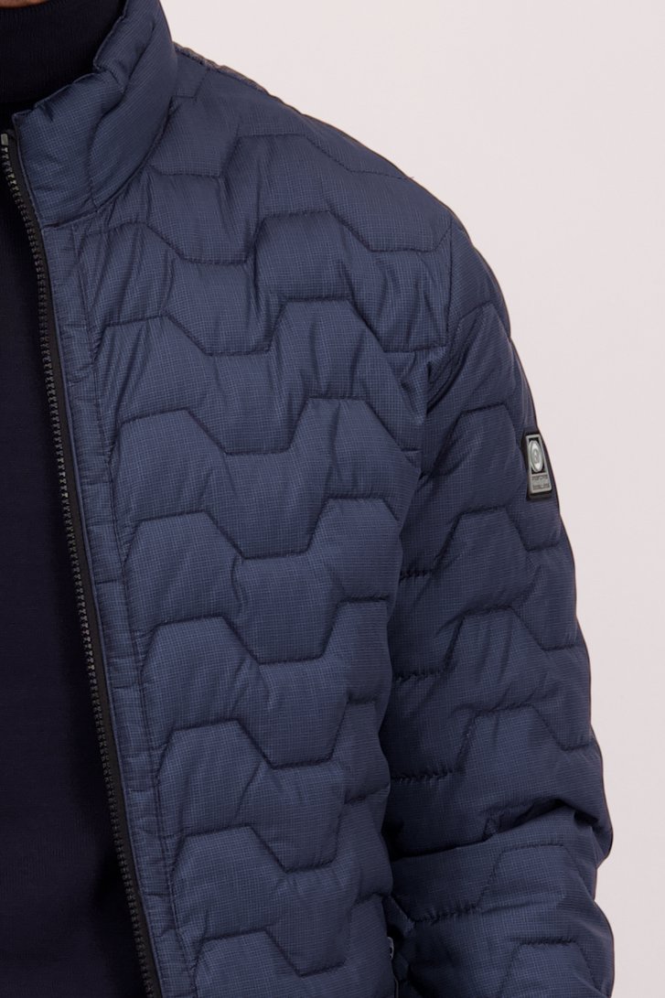 Détail de Veste bleu foncé légèrement matelassée de Gate One pour Hommes