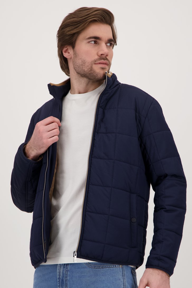 Veste bleu foncé légèrement matelassée	 de Ravøtt pour Hommes