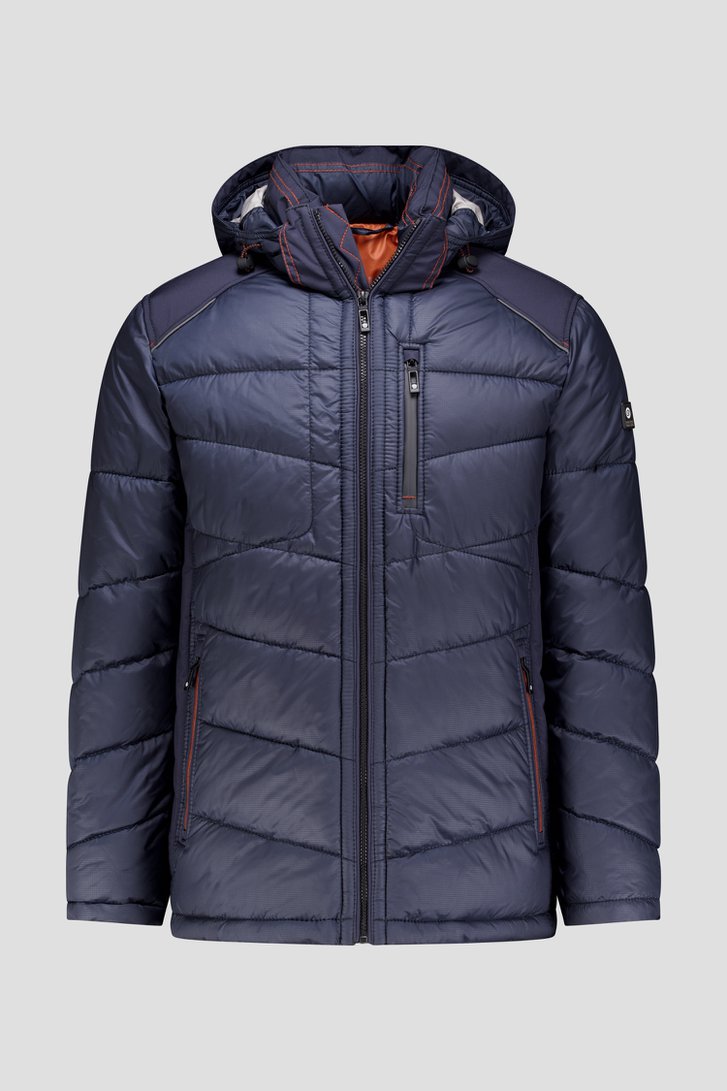 Photo produit 1 de Veste bleu foncé matelassée avec capuche de Gate One pour Hommes