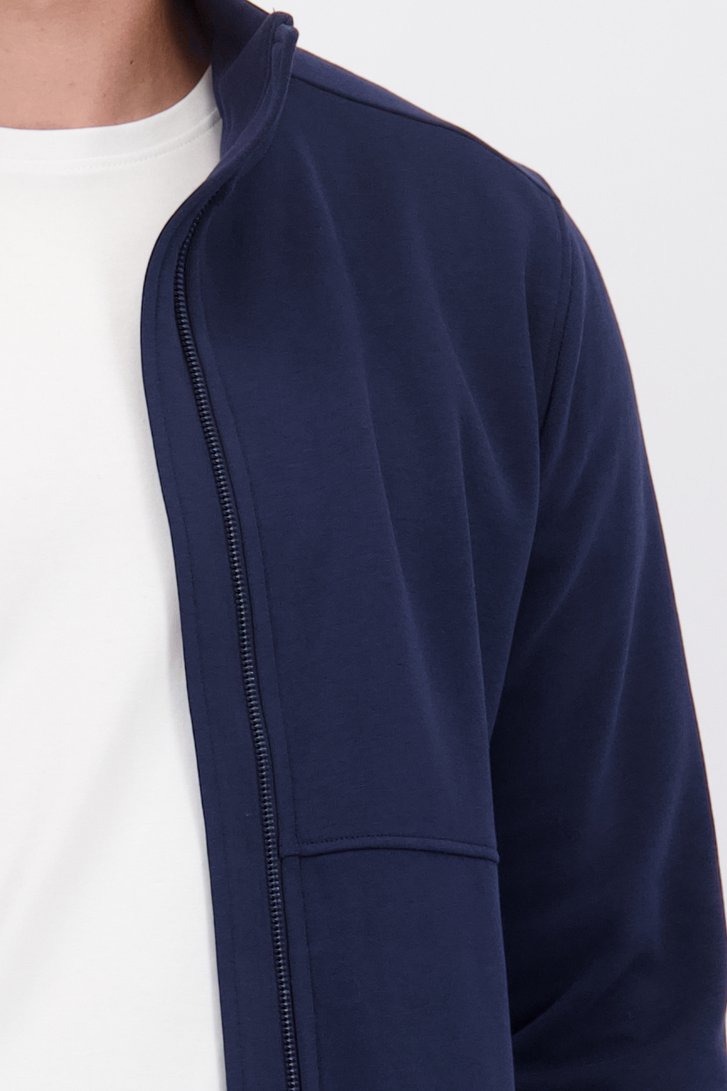 Détail de Veste bleu foncé zippée de Liberty Island pour Hommes