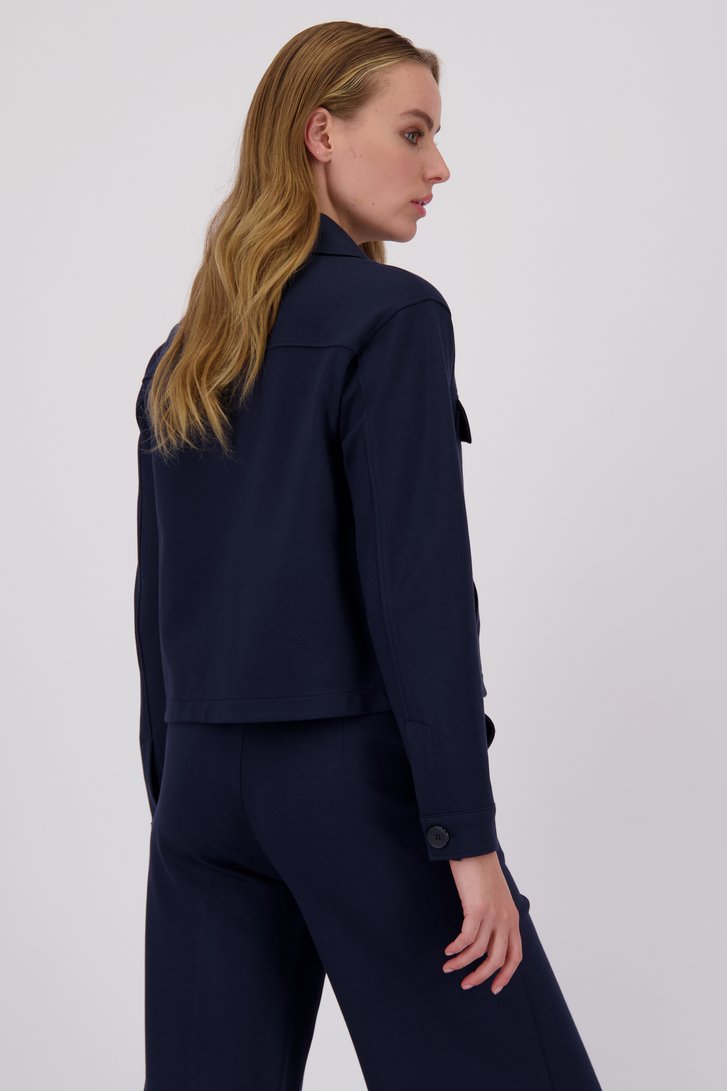 Veste bleu marine avec poches poitrine de More & More pour Femmes