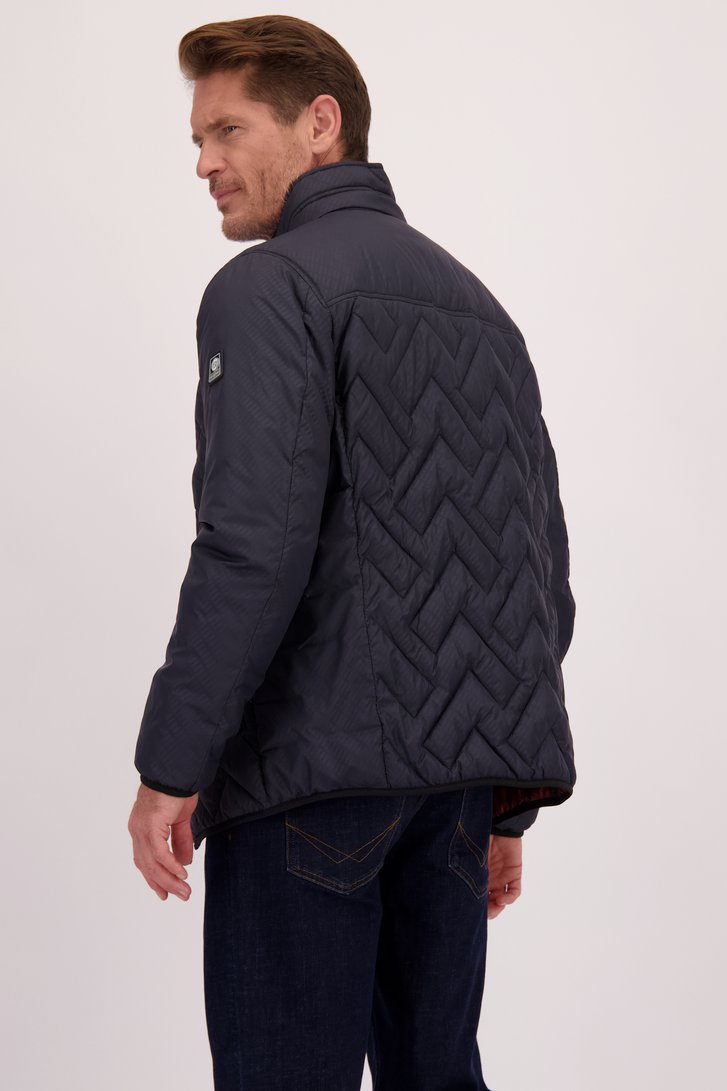 Le dos de Veste bleu marine légèrement matelassée de Gate One pour Hommes