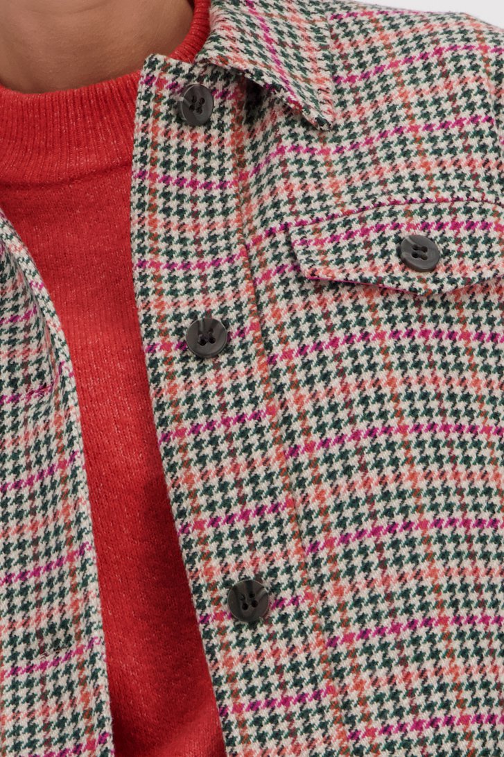 Veste courte avec motif pied-de-poule coloré de JDY pour Femmes