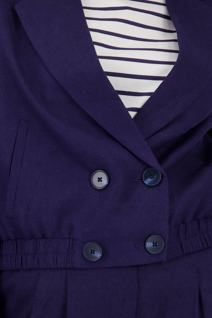 Veste courte bleu foncé de Louise pour Femmes