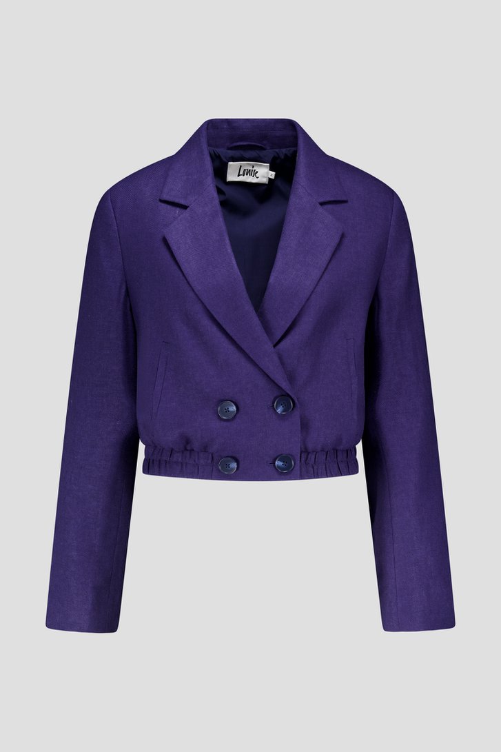 Veste courte bleu foncé de Louise pour Femmes