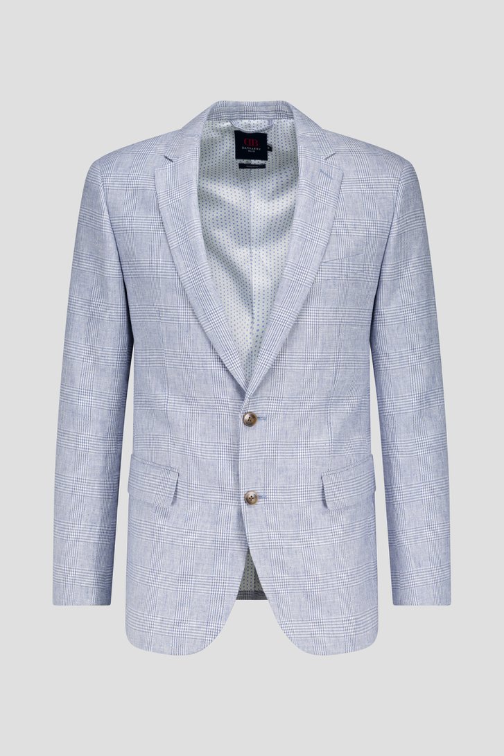 Veste de costume à carreaux bleu - regular fit de Dansaert Blue pour Hommes