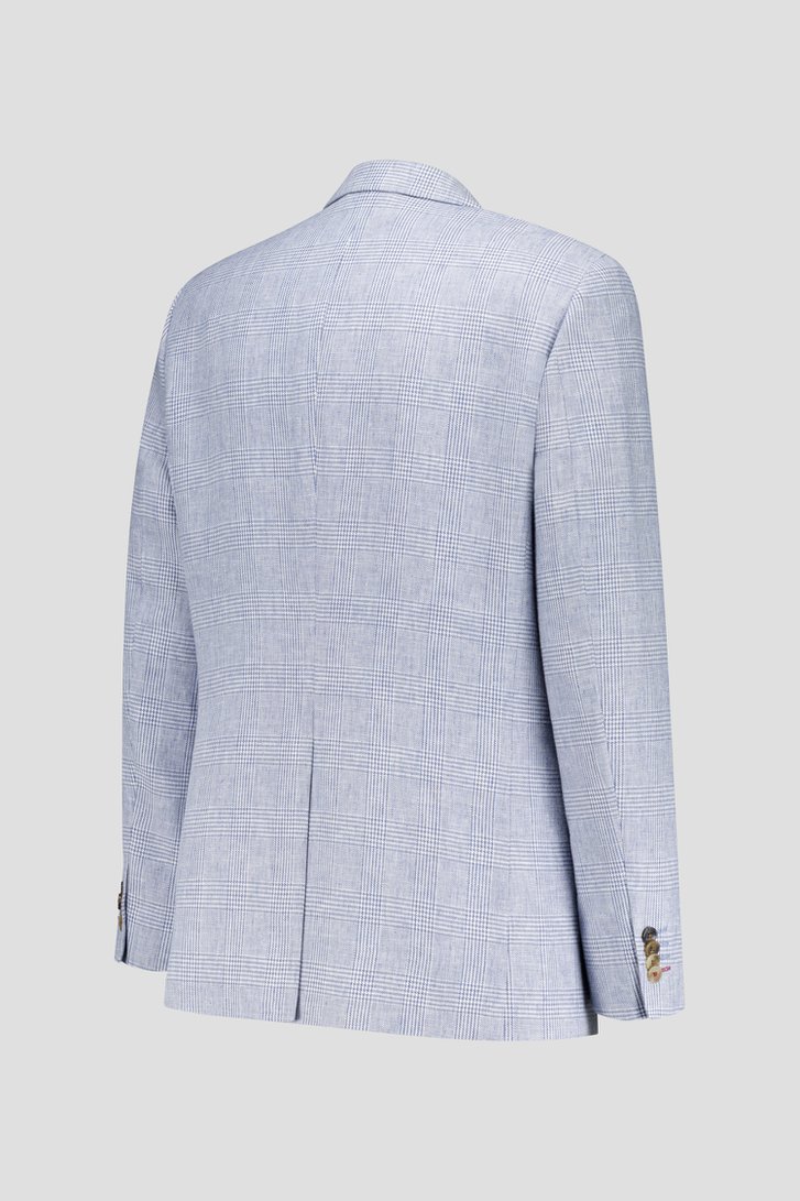 Veste de costume à carreaux bleu - regular fit de Dansaert Blue pour Hommes