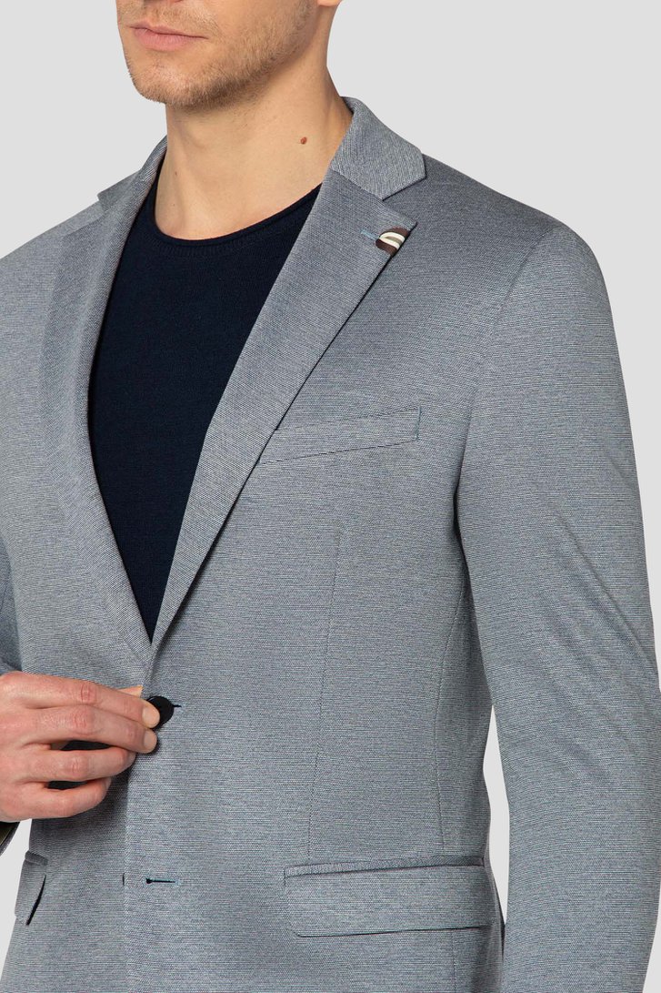 Détail de Veste de costume bleu chiné  de Benvenuto pour Hommes