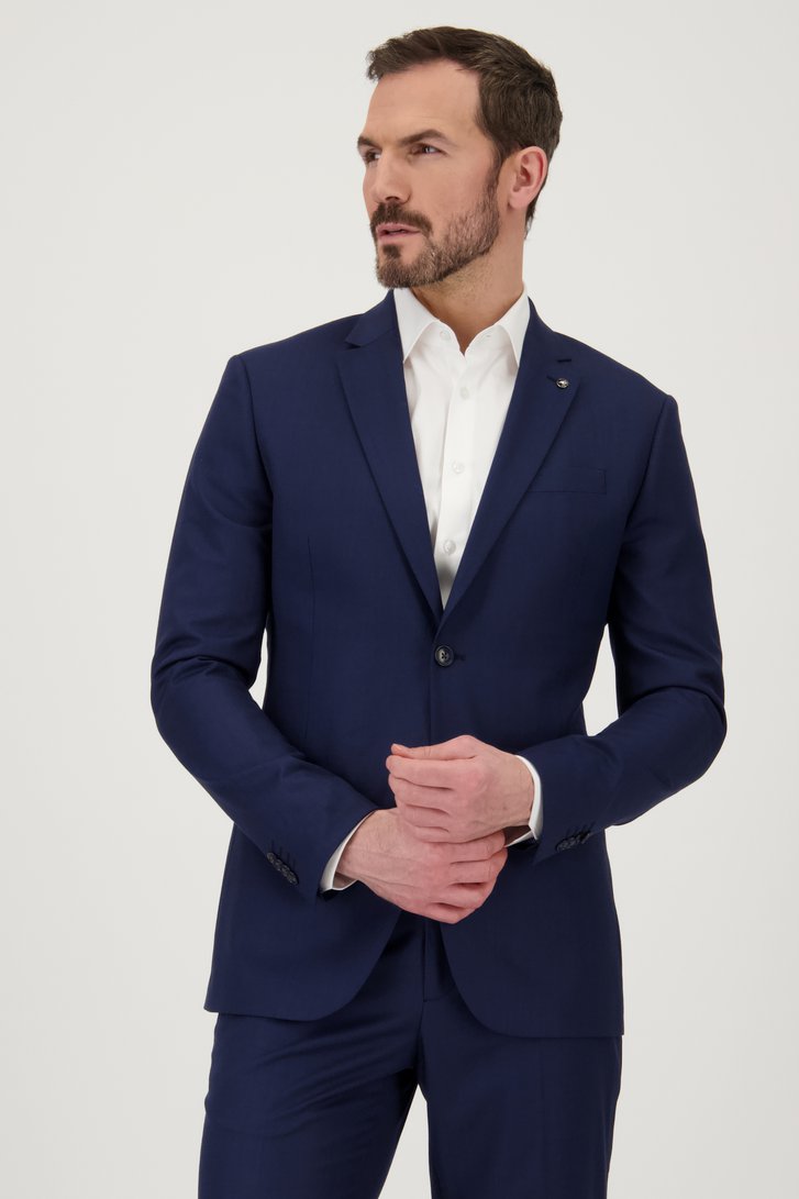 Veste de costume bleu foncé - slim fit de Dansaert Black pour Hommes