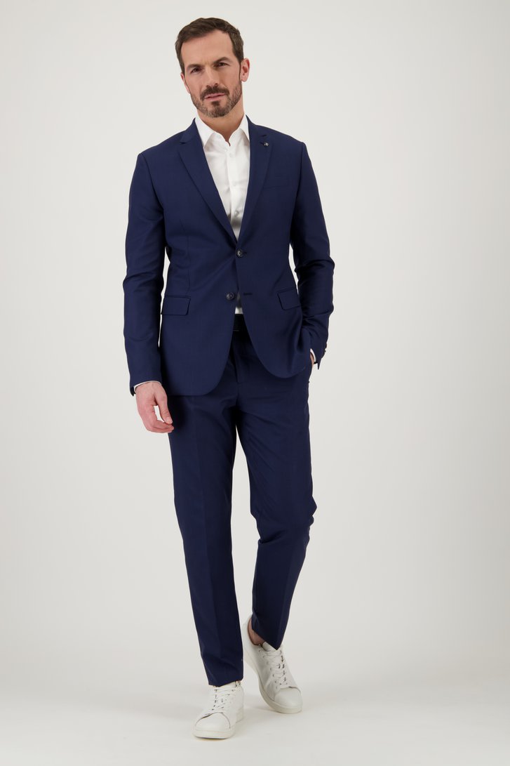 Veste de costume bleu foncé - slim fit de Dansaert Black pour Hommes