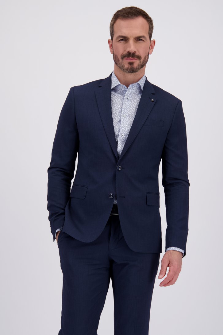 Le devant de Veste de costume bleu foncé - Slim fit  de Dansaert Black pour Hommes