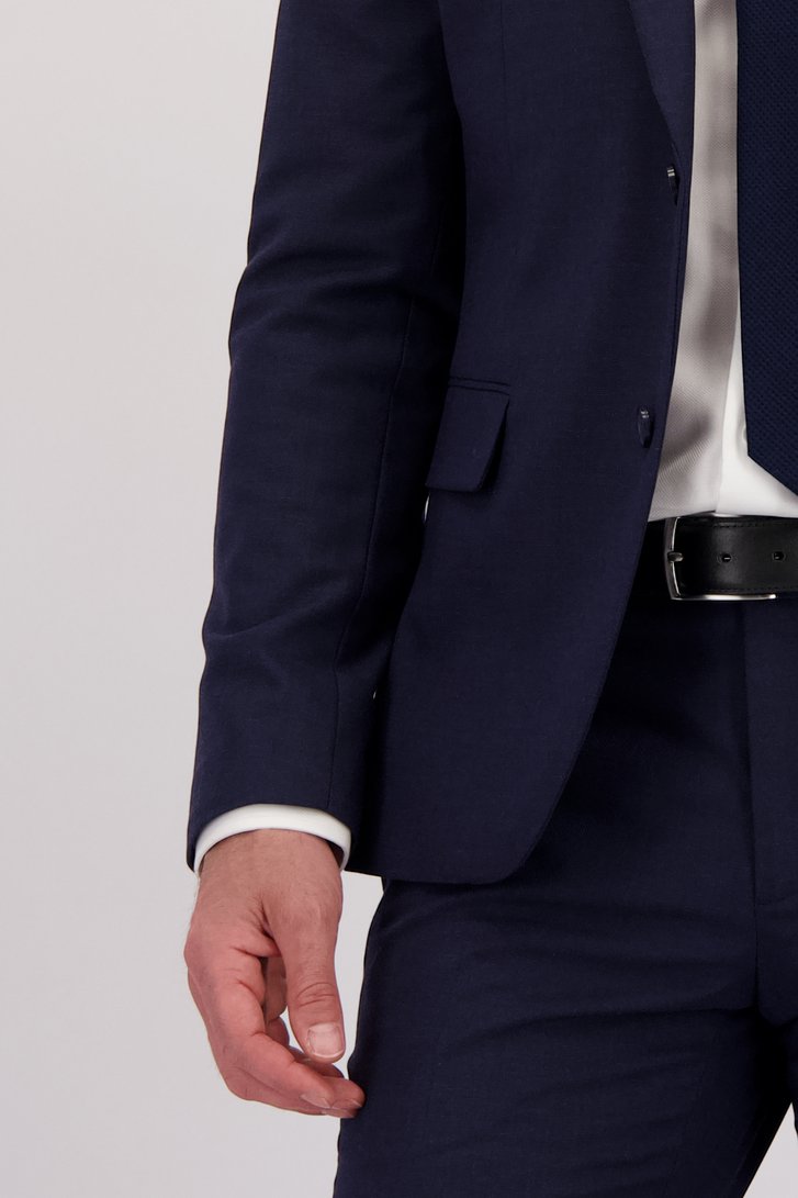 Détail de Veste de costume bleu foncé - Slim fit - Starmer de Dansaert Black pour Hommes