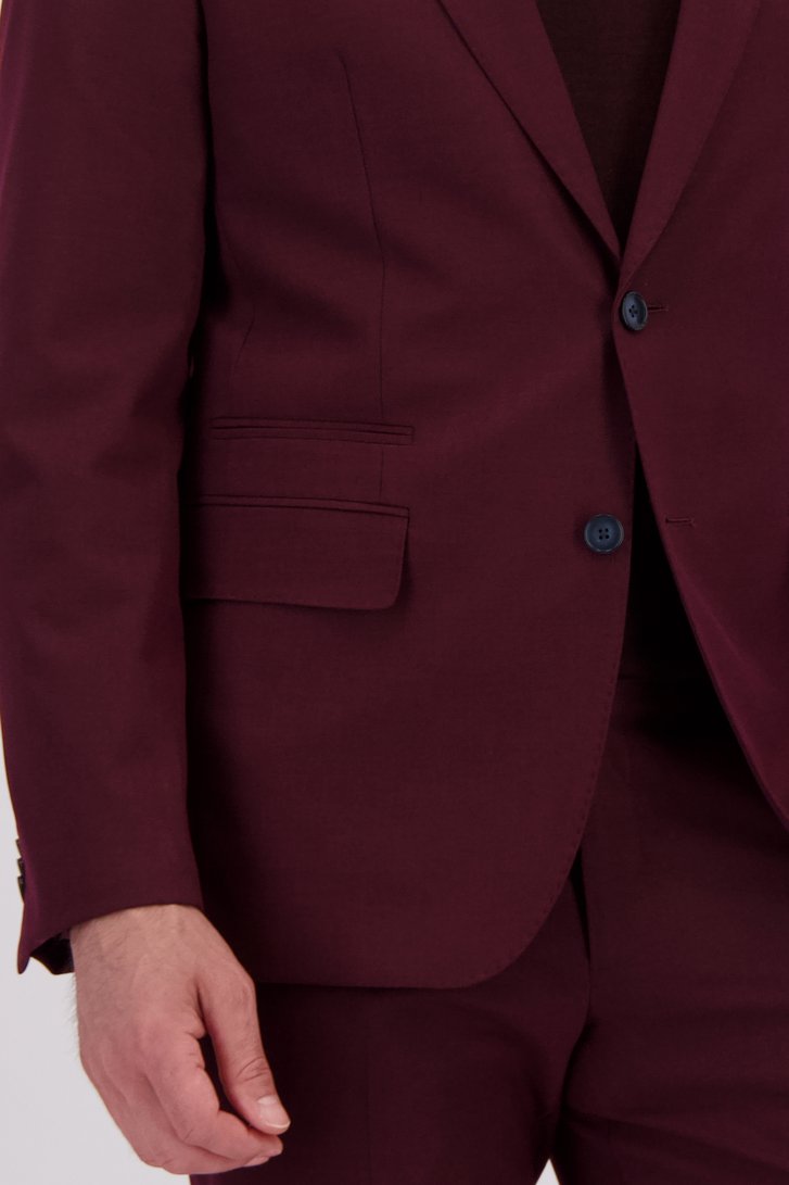 Détail de Veste de costume bordeaux - Regular fit - Rubio de Dansaert Black pour Hommes