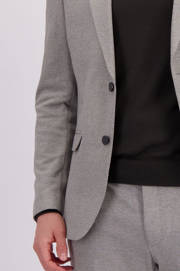 Détail de Veste de costume chiné gris-beige  de Benvenuto pour Hommes