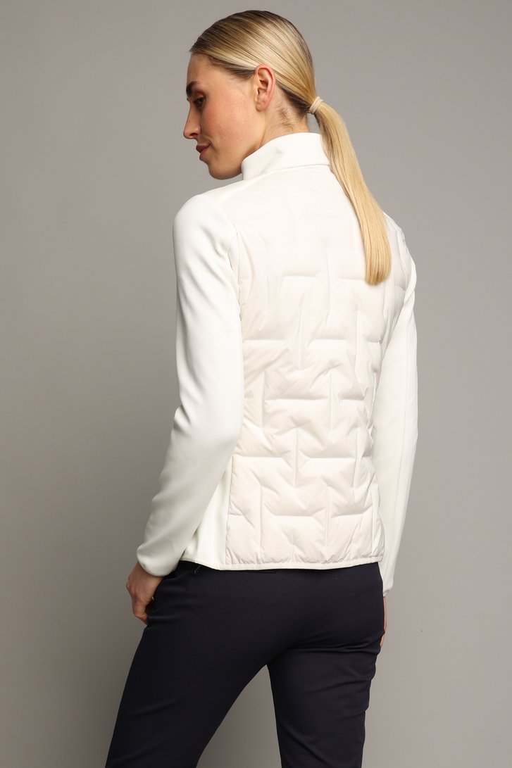 Le dos de Veste de golf blanche à motif matelassé  de Dansaert Golf Club pour Femmes