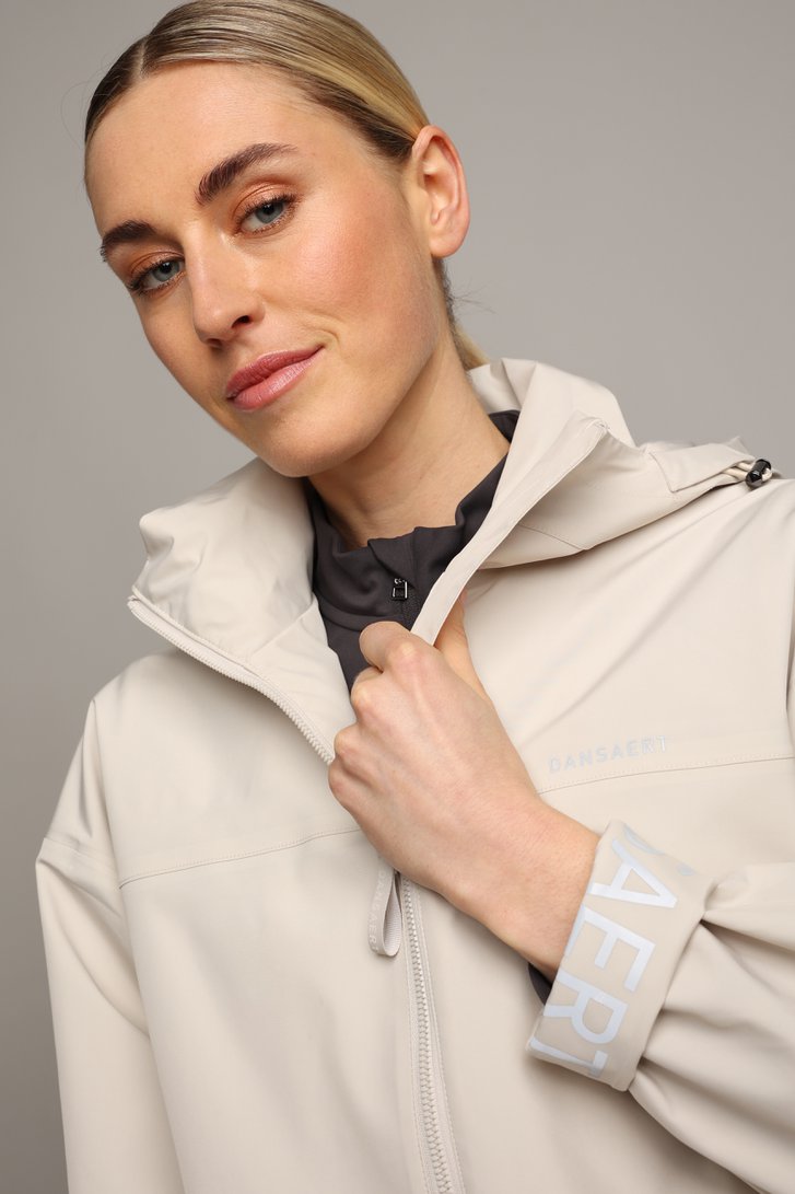 Détail de Veste de golf blanche déperlante de Dansaert Golf Club pour Femmes