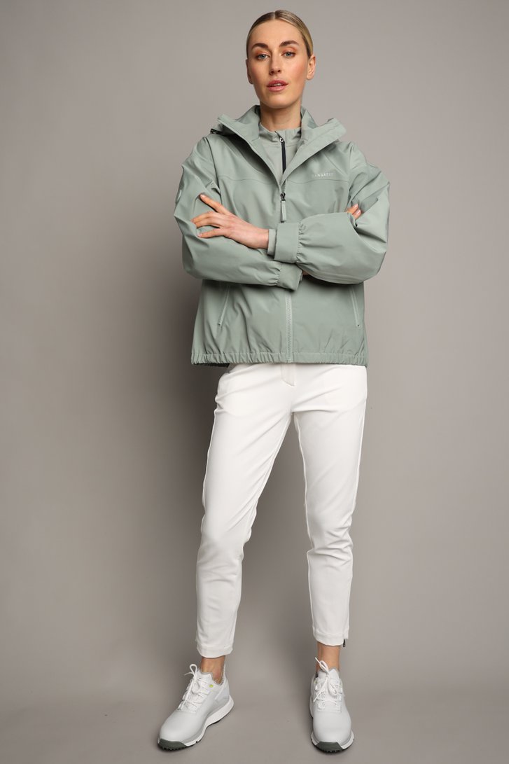Le devant de Veste de golf déperlante vert clair  de Dansaert Golf Club pour Femmes