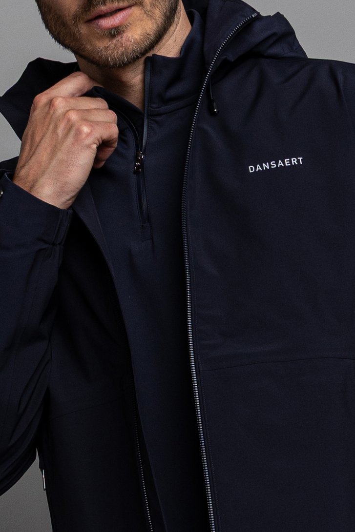 Détail de Veste de golf imperméable bleu foncé de Dansaert Golf Club pour Hommes