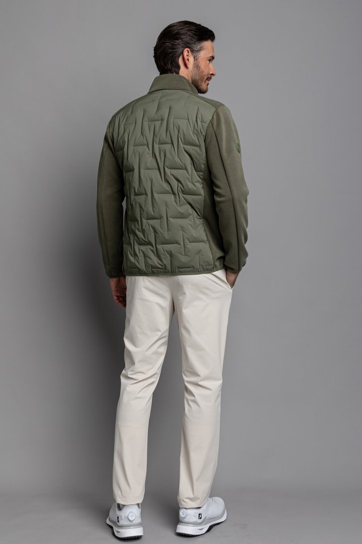 Le dos de Veste de golf matelassée verte de Dansaert Golf Club pour Hommes