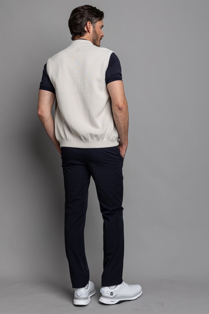 Le dos de Veste de golf sans manches beige clair de Dansaert Golf Club pour Hommes