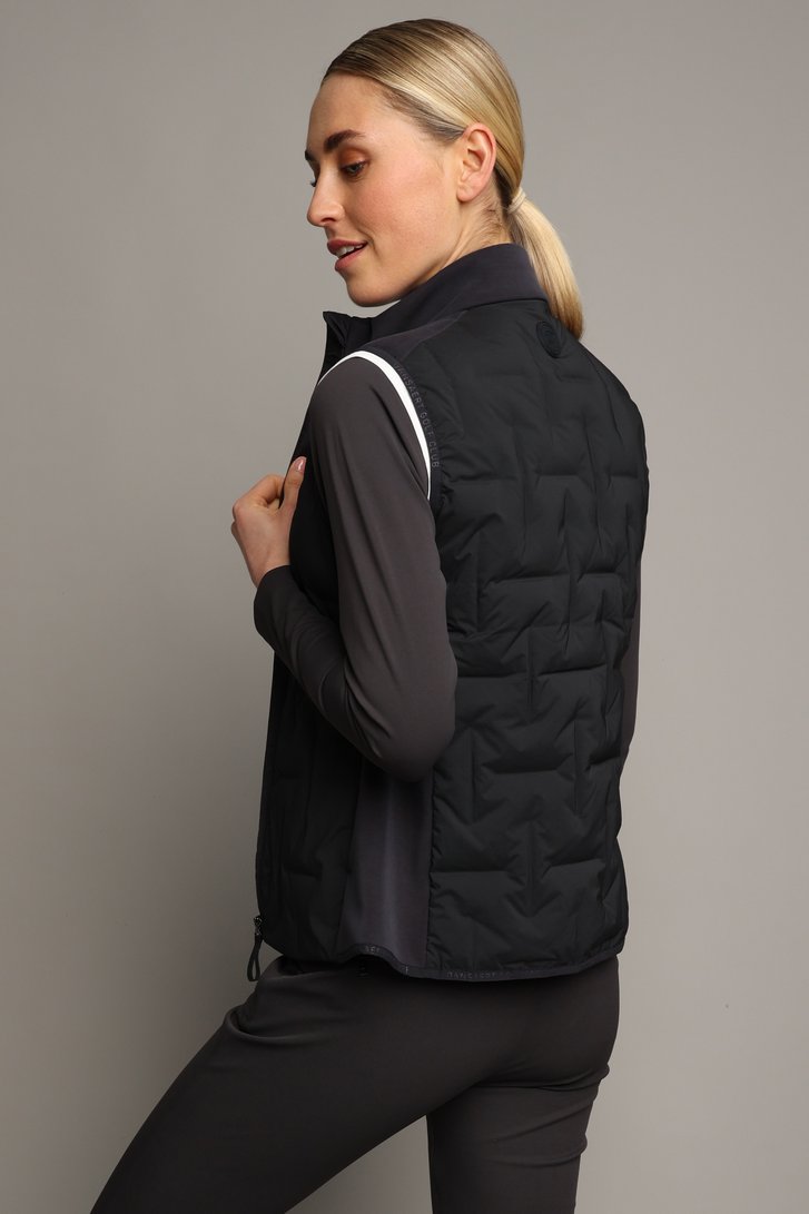 Le dos de Veste de golf sans manches gris matelassé  de Dansaert Golf Club pour Femmes