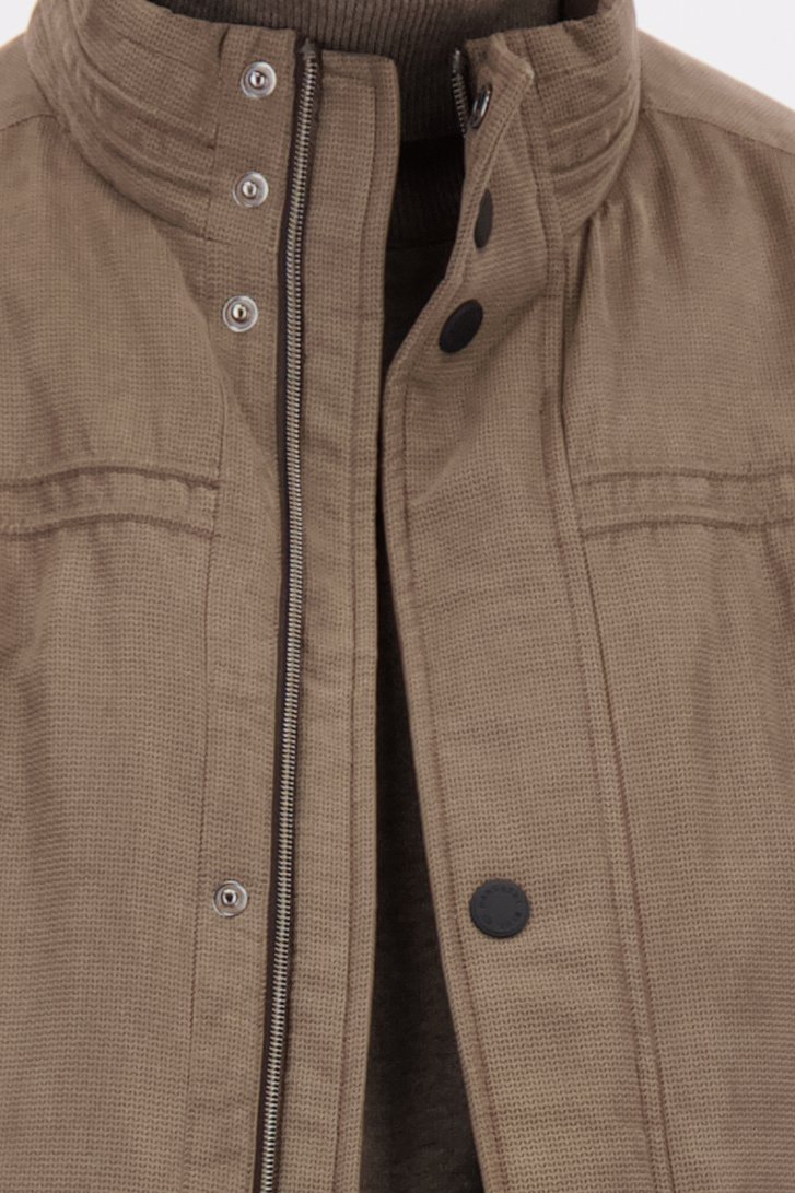 Détail de Veste de pluie brune à motif de Dansaert Blue pour Hommes