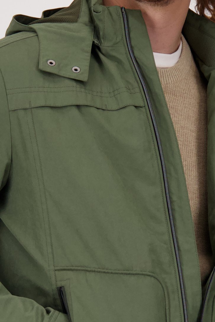 Veste déperlante vert foncé de Ravøtt pour Hommes
