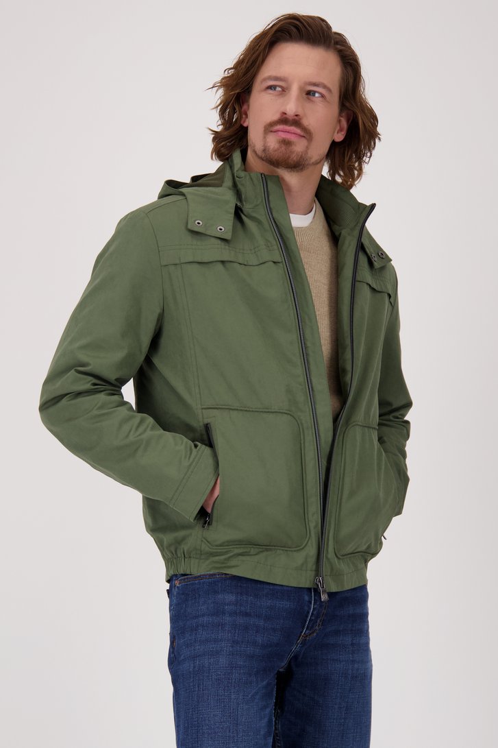 Veste déperlante vert foncé de Ravøtt pour Hommes