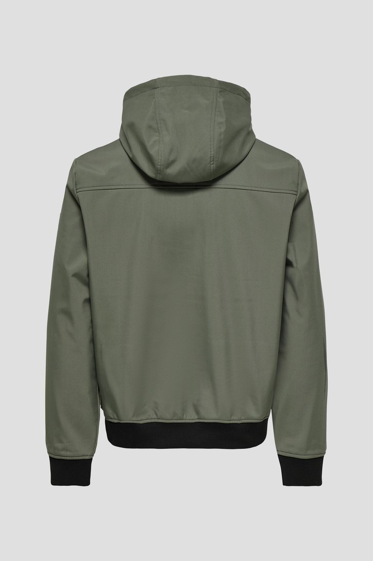 Photo produit 2 de Veste doublée kaki avec capuche de Only & Sons pour Hommes