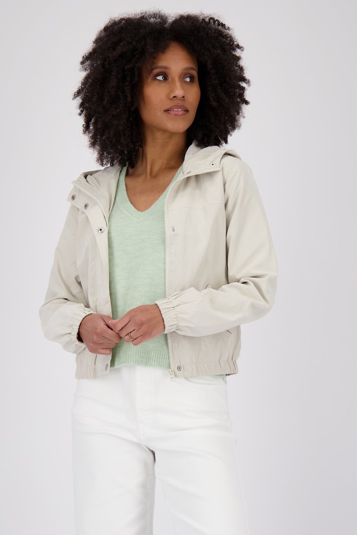 Veste écrue avec capuche de JDY pour Femmes
