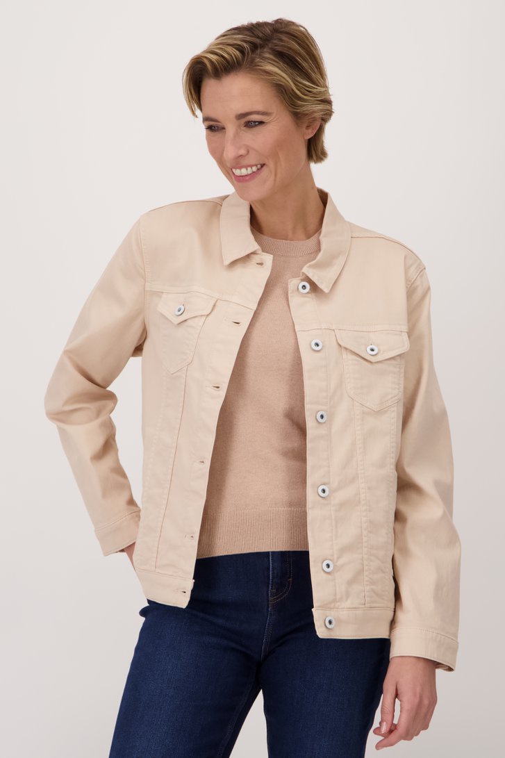 veste en jean beige de Claude Arielle pour Femmes