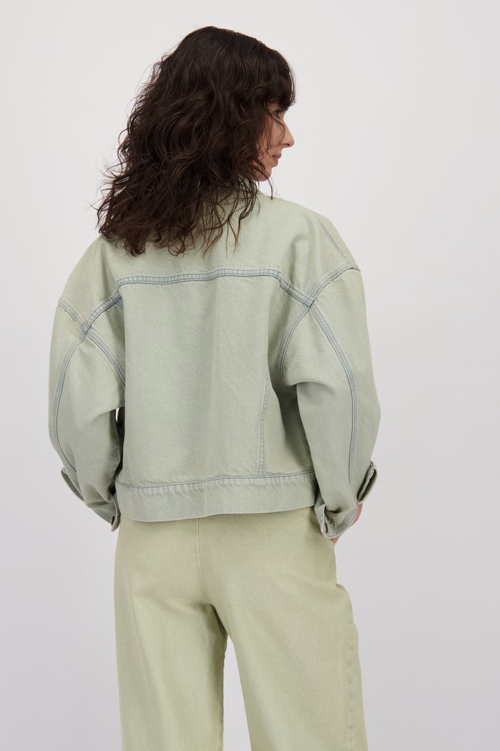 Détail de Veste en jean bleu clair de Louise pour Femmes