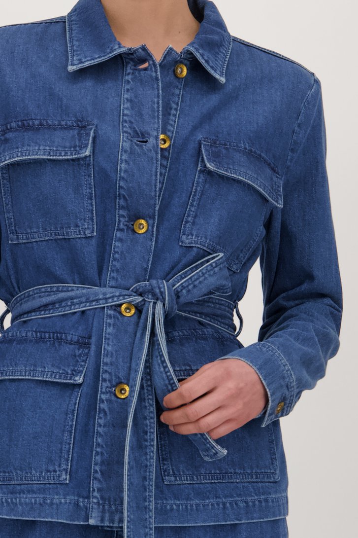 Veste en jean bleu de Liberty Island Denim pour Femmes