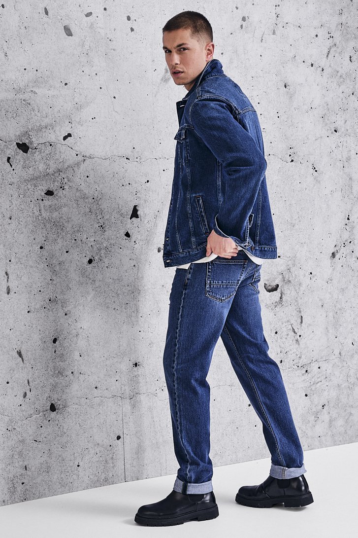 Veste en jean bleu de Liberty Island Denim pour Hommes
