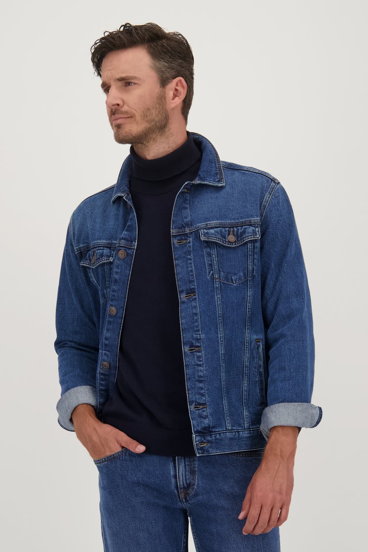 Veste en jean bleu de Liberty Island Denim pour Hommes