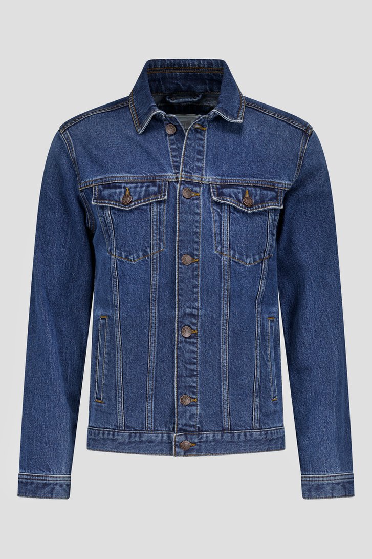 Veste en jean bleu de Liberty Island Denim pour Hommes