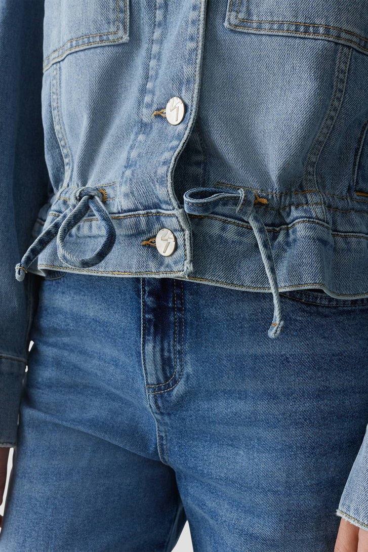 Veste en jean bleue avec cordon  de Opus pour Femmes