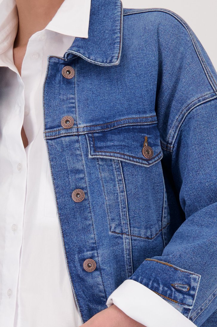 Veste en jean bleue de Liberty Island Denim pour Femmes