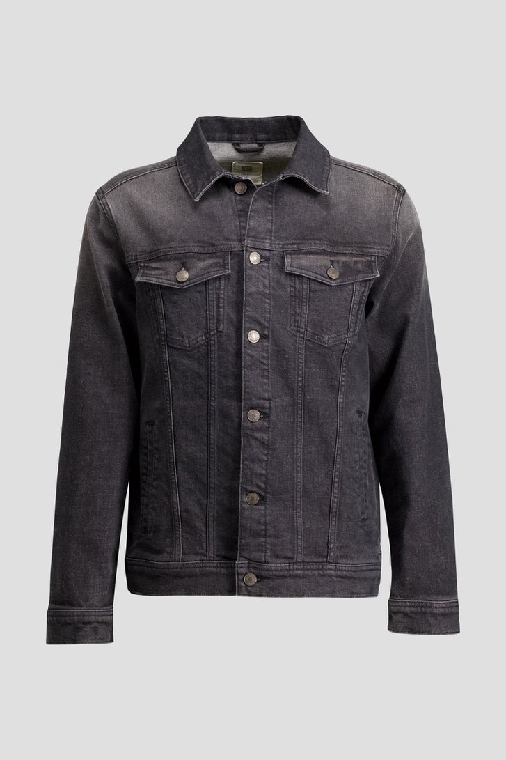 Photo produit 1 de Veste en jean noire de Liberty Island Denim pour Hommes