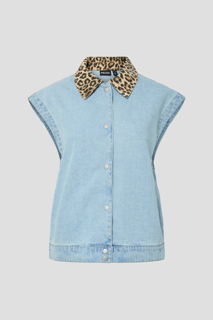 Photo produit 1 de Veste en jean sans manches de Pieces pour Femmes