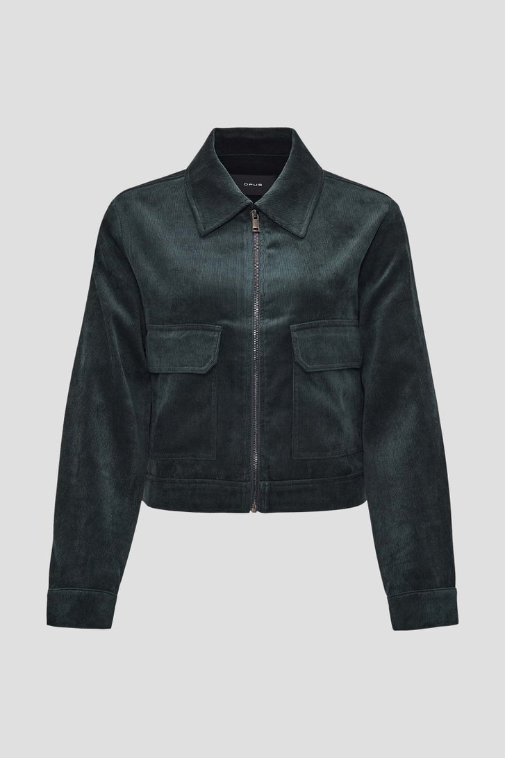 Photo produit 1 de Veste en velours côtelé vert foncé de Opus pour Femmes